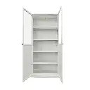 2 PUERTAS VIDRIO BLANCO (H1.85mt * A0.90mt * F0.40mt )