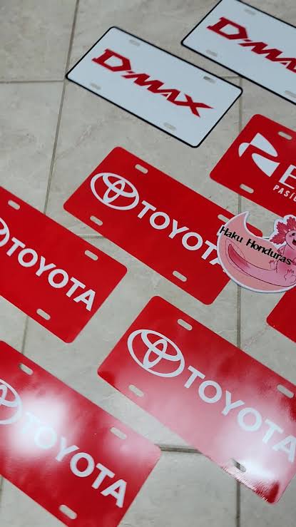 Placa Sublimable P/Carro 