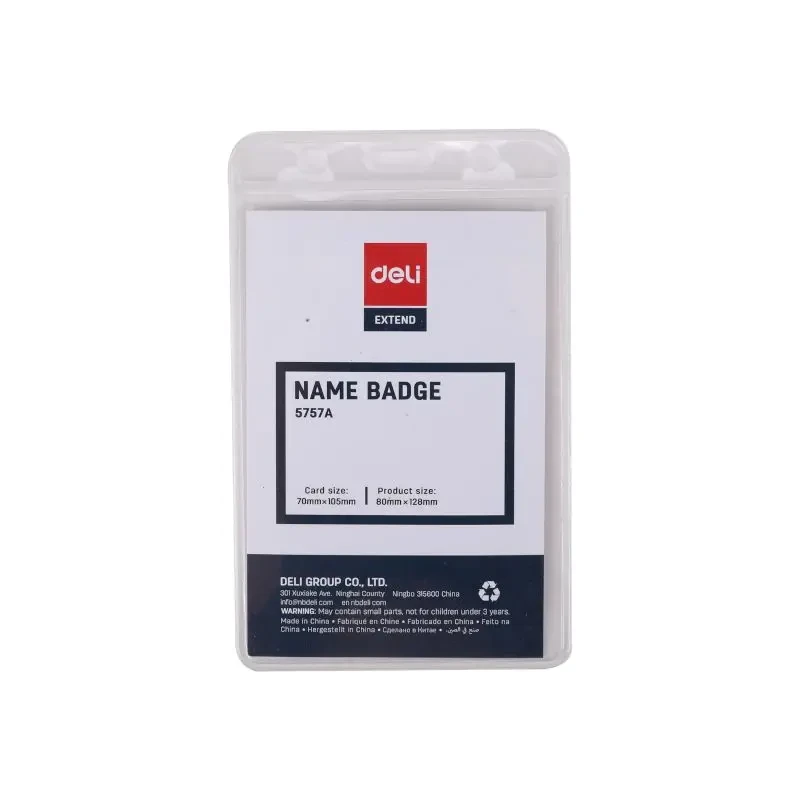 PORTA CARNET PLASTICO DELI TRANSPARENTE