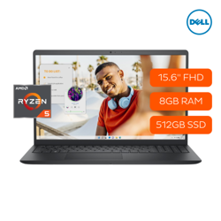LAPTOP DELL INSPIRON 3535 R5 15PULG GRIS RAYZEN 5 8GB RAM 512 SSD