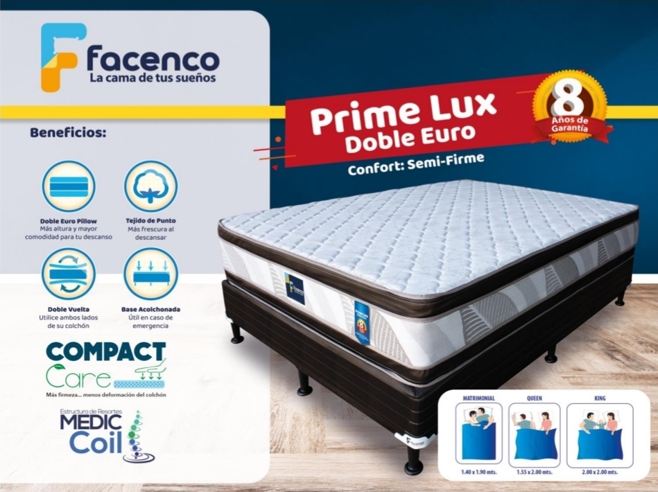 CAMA MATRIMONIAL FACENCO PRIME LUX