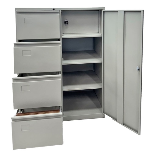 [CNT-26] ARCHIVO COMBINADO 4 GAVETAS + CAJA DE SEGURIDAD 0.46*0.71*1.32mt