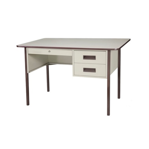 [N-MA100-001-MF] ESCRITORIO SECRETARIAL 3 GAVETAS MARFIL 76.2X120.9