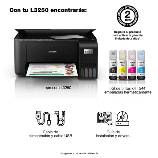[C11CJ67301] IMPRESORA MULTIFUNCINAL EPSON L3250 WIFI