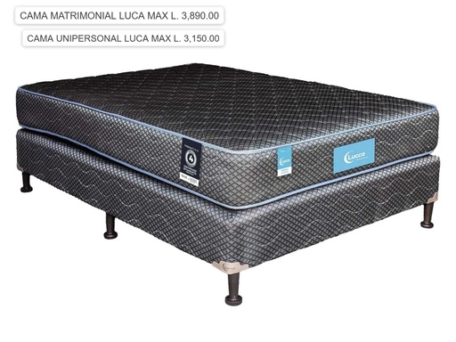 [[312-28]]  CAMA MATRIMONIAL LUCCA MAX REFORZADA