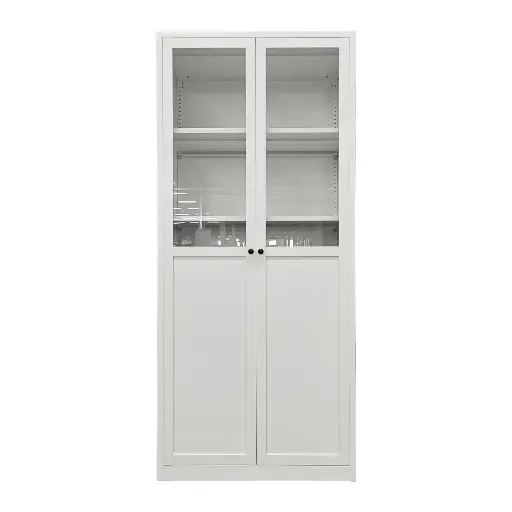 [I-FT106-005-BXTX] 2 PUERTAS VIDRIO BLANCO